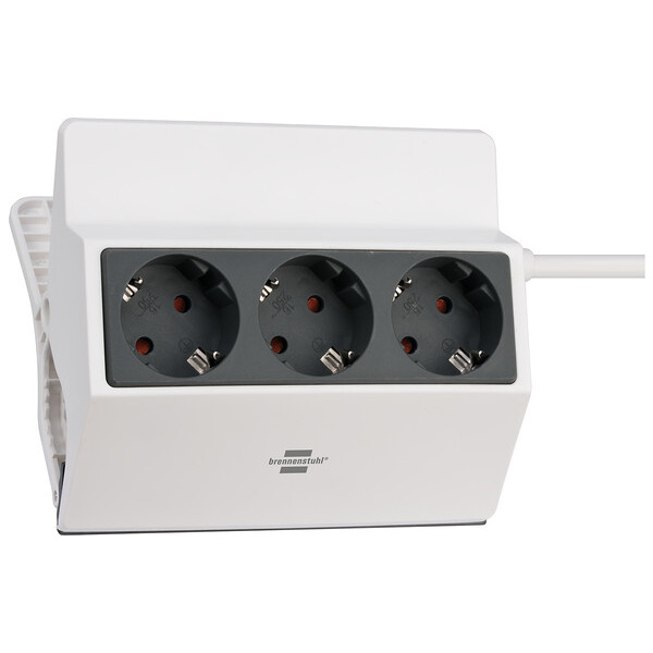 Brennenstuhl 1150070, 3 m, 3 AC-Ausgänge, Indoor, IP20, Anthrazit, Weiß, 16 A