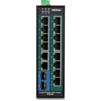 TRENDnet TI-PG162, Unmanaged, Gigabit Ethernet (10/100/1000), Vollduplex, Power over Ethernet (PoE), Wandmontage