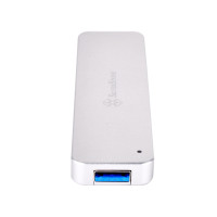 SilverStone MS09, SSD-Gehäuse, M.2, Serial ATA III, 10 Gbit/s, USB Anschluss, Silber