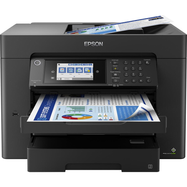 Epson WorkForce Pro WorkForce WF-7840DTWF, Tintenstrahl, Farbdruck, 4800 x 2400 DPI, Farbscan, A3, Schwarz