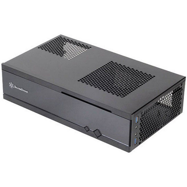 SilverStone ML05, HTPC, PC, Schwarz, Mini-ITX, Metall, Heimbüro