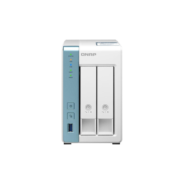 QNAP TS-233, NAS, Tower, ARM, Cortex-A55, 4 TB, Weiß