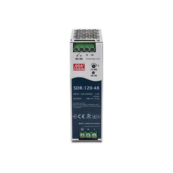 TRENDnet TI-S12048 v1.0R, Stromversorgung, Metallisch, Überspannung, Überlastschutz, Kurzschluß, 2899000 h, CE, UL, TUV, 120 W