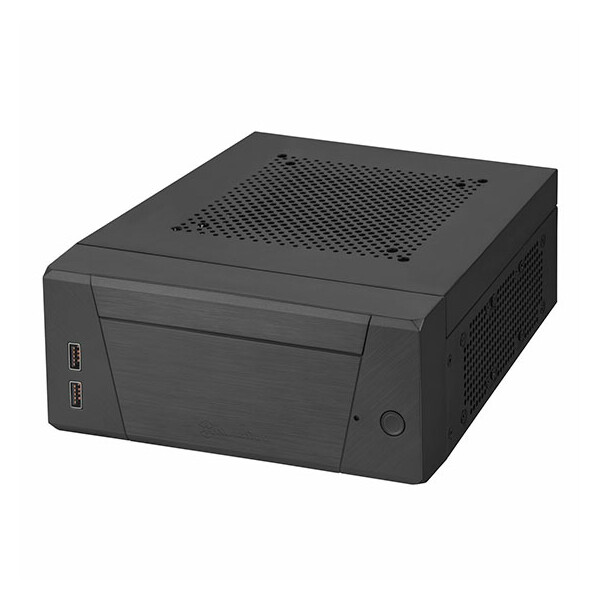 SilverStone Milo 10, Desktop, PC, Schwarz, Mini-ITX, Kunststoff, Stahl, 5U