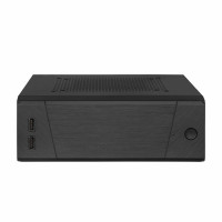 SilverStone Milo 10, Desktop, PC, Schwarz, Mini-ITX, Kunststoff, Stahl, 5U