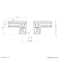 Neomounts Ultraflache TV-Wandhalterung, 109,2 cm (43"), 2,16 m (85"), 150 x 100 mm, 1200 x 800 mm, Stahl, Schwarz