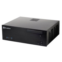 SilverStone SST-GD04B, HTPC, PC, Schwarz, DTX, micro ATX, Mini-ITX, Aluminium, SECC, 1x 120 mm, 2x 120 mm