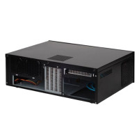 SilverStone SST-GD04B, HTPC, PC, Schwarz, DTX, micro ATX, Mini-ITX, Aluminium, SECC, 1x 120 mm, 2x 120 mm