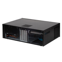 SilverStone SST-GD04B, HTPC, PC, Schwarz, DTX, micro ATX, Mini-ITX, Aluminium, SECC, 1x 120 mm, 2x 120 mm