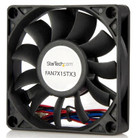 StarTech.com 70mm Gehäuselüfter - Lüfter für PC Gehäuse mit 3-pin Molex Stecker, Ventilator, 7 cm, 3500 RPM, 34 dB, 29,58 cfm, Schwarz