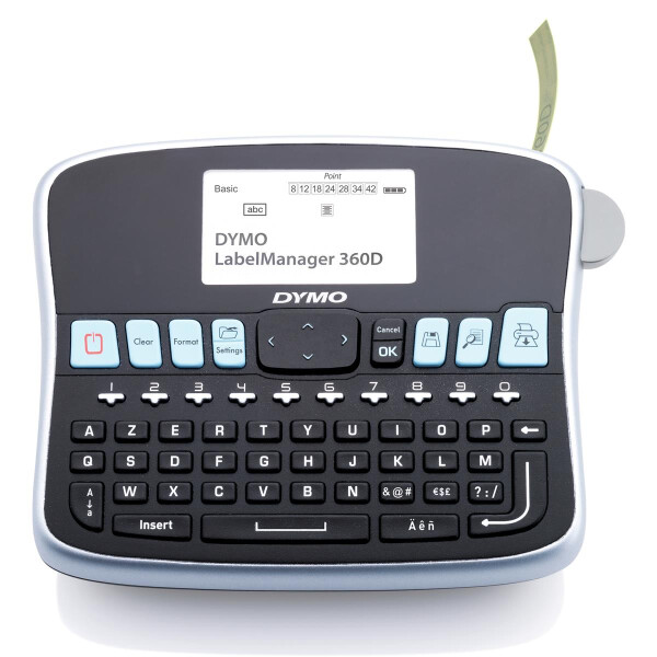 Dymo LabelManager ™ 360D AZERTY, AZERTY, D1, Wärmeübertragung, 180 x 180 DPI, 12 mm/sek, Kabelgebunden