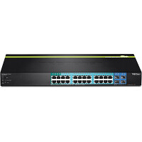 TRENDnet TPE-2840WS, Managed, Gigabit Ethernet (10/100/1000), Vollduplex, Power over Ethernet (PoE), Rack-Einbau, 1U