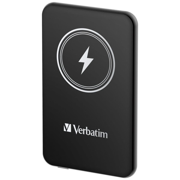 Verbatim Charge n Go, 5000 mAh, Lithium Polymer (LiPo), Quick Charge 3.0, Kabelloses Aufladen, Schwarz