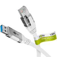 Goobay 74161, 5 m, Cat6, F/UTP (FTP), USB A, RJ-45,...
