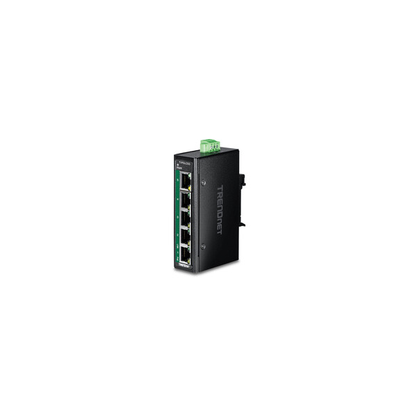 TRENDnet TI-PGLC50 PoE+ Industrial DIN-Rail Mini Switch - Switch - 1 Gbps