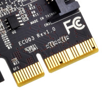 SilverStone ECU03, PCIe, USB 3.2 Gen 1 (3.1 Gen 1), Niedriges Profil, PCIe 2.0, 10 Gbit/s, Windows 10 Education, Windows 10 Education x64, Windows 10 Enterprise, Windows 10 Enterprise x64,...