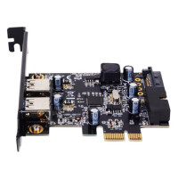 SilverStone EC04-E, PCIe, USB 3.2 Gen 1 (3.1 Gen 1), Schwarz, 5 Gbit/s, Windows 7 Home Basic, Windows 7 Home Basic x64, Windows 7 Home Premium, Windows 7 Home Premium...