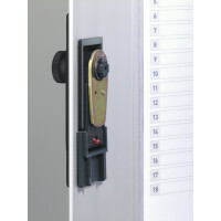 Durable KEY BOX code 72, Aluminium, Silber, 72 Haken, Zahlenschloss, 302 x 118 x 400 mm