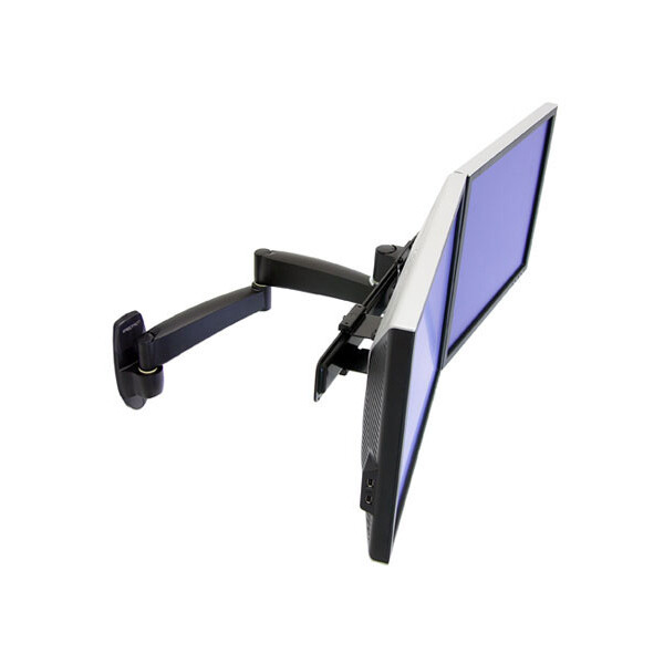 Ergotron 200 Series Dual Monitor Arm, 11,8 kg, 55,9 cm (22"), 75 x 75 mm, 100 x 100 mm, Schwarz
