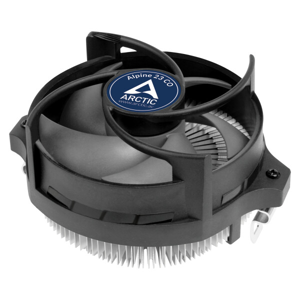 Arctic Alpine 23 CO - Kompakter AMD CPU-Kühler für den Dauerbetrieb, Luftkühlung, 9 cm, 200 RPM, 2700 RPM, 0,3 Sone, Aluminium, Schwarz