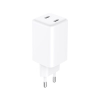 SANDBERG AC Charger Dual USB-C PD65W EU, Drinnen, AC, 20 V, 3,25 A, Weiß