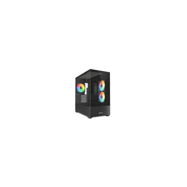 Sharkoon Gehäuse MK6 RGB Micro-ATX 1xGlas schwa - Midi/Minitower - ATX