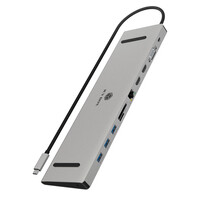 ICY BOX IB-DK2106a-CPD Docking Station USB-C 3.0 3x USB-A...