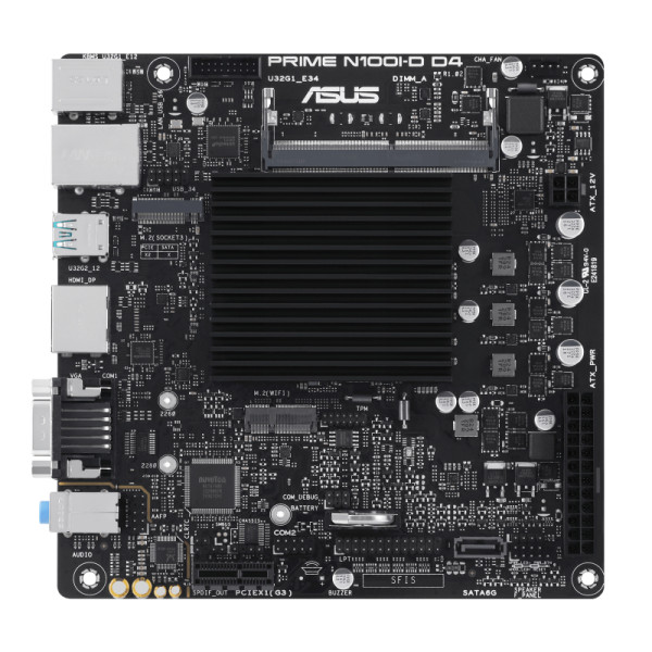 ASUS PRIME N100I-D D4, Intel, NA (integrated CPU), Intel Processor N, N100, 16 GB, DDR4-SDRAM