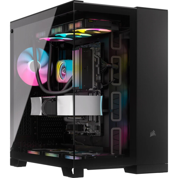 Corsair iCUE LINK 6500X RGB, Midi Tower, PC, Schwarz, ATX, 120,140,240,280,360 mm, 2.5,3.5"