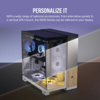Corsair iCUE LINK 6500X RGB, Midi Tower, PC, Schwarz, ATX, 120,140,240,280,360 mm, 2.5,3.5"