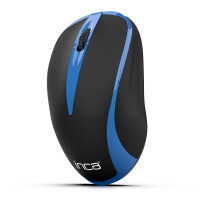 INCA IWM-221RSMV, Optisch, RF Wireless, 1600 DPI, Schwarz, Blau