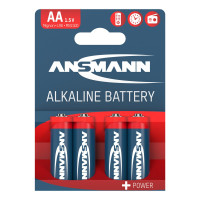 Ansmann 5015563, Einwegbatterie, Alkali, Schwarz, Grau, 14,5 mm, 14,5 mm, 50,5 mm