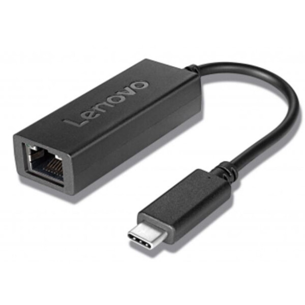 Lenovo GX90S91832, Kabelgebunden, USB Typ-C, Ethernet, 1000 Mbit/s, Schwarz