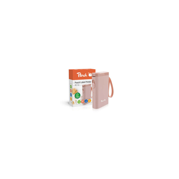 Peach Etikentendrucker PE110 pink - Etiketten-/Labeldrucker - Thermotransferdruck