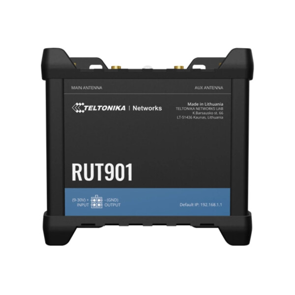 Teltonika RUT901, Wi-Fi 4 (802.11n), Ethernet/LAN, 4G, Schwarz, Tragbarer Router