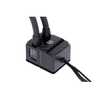Alphacool Eisbaer Pro Aurora 360, All-in-One-Flüssigkeitskühler, 12 cm, 2500 RPM, 119,8 m³/h, Schwarz, Weiß