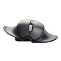 Bakker HandshoeMouse Shift Bluetooth, Beidhändig, Optisch, Bluetooth, 1000 DPI, Schwarz