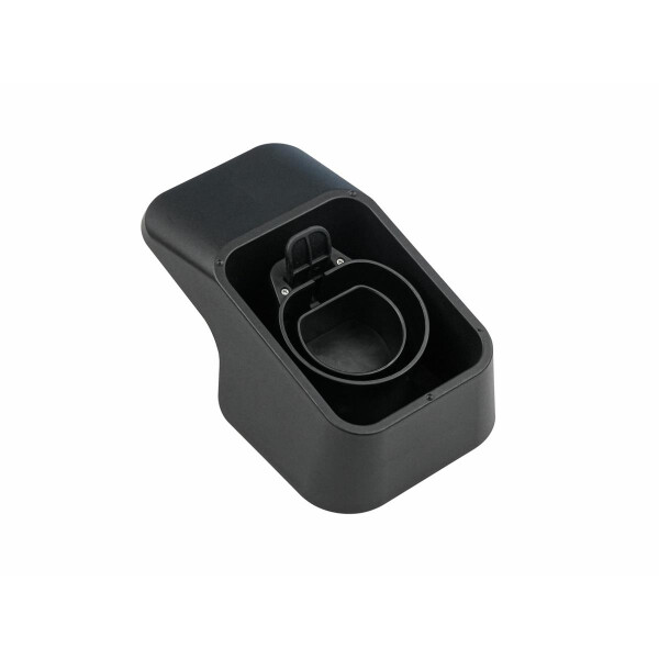 kabelmeister Wandhalterung mit integrierter Kabelhalterung für Typ 2 Ladekabel von Elektro- und Hybridfahrzeugen, Schwarz, Draußen, Typ 2 Stecker IEC 62196-2 (weiblich), 90 mm, 170 mm