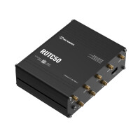 Teltonika RUTC50, Wi-Fi 6 (802.11ax), Dual-Band (2,4 GHz/5 GHz), Ethernet/LAN, 5G, Schwarz, Industrieller Router