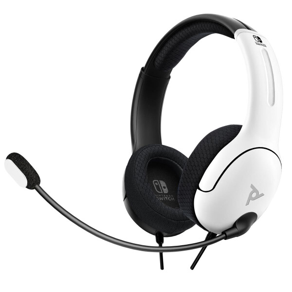PDP LVL40, Kabelgebunden, Gaming, 200 g, Kopfhörer, Schwarz, Weiß