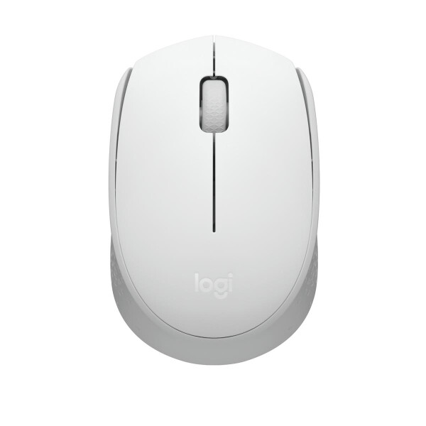Logitech M171, Beidhändig, Optisch, RF Wireless, Weiß