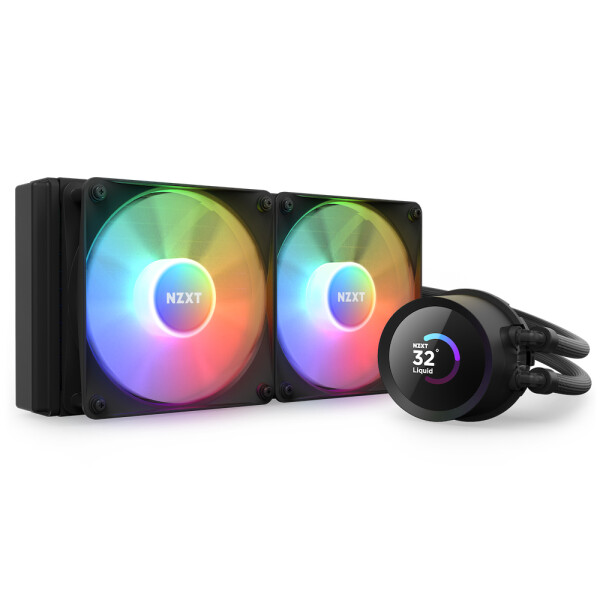 NZXT Kraken 240 RGB, All-in-One-Flüssigkeitskühler, 12 cm, 78,02 cfm, Schwarz