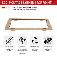 E.V.I. Displex Panzerglas (10H) für Samsung Galaxy S24, Eco-Montagerahmen, Full Cover, Samsung, Galaxy S24, Trockene Anwendung, Staubresistent, Schlagfest, Kratzresistent, Schockresistent, Transparent, 1 Stück(e)