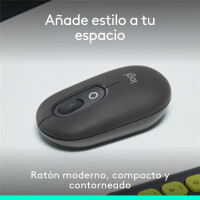Logitech POP, Beidhändig, Optisch, Bluetooth, Graphit