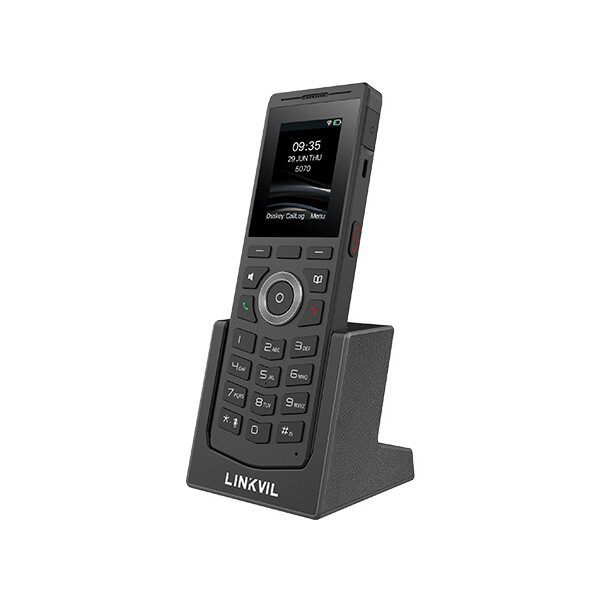 Fanvil W610W, IP-Mobiltelefon, Schwarz, Kabelloses Mobilteil, IP67, 4 Zeilen, 1000 Eintragungen