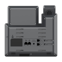 Grandstream GRP2604, IP-Telefon, Schwarz, Kabelgebundenes Mobilteil, 3 Zeilen, 2000 Eintragungen, LCD