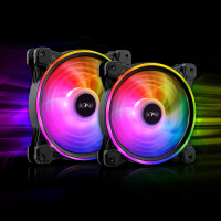 XPG HURRICANE 120 ARGB PWM Schwarz, Ventilator, 12 cm,...