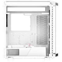 XPG BATTLECRUISER II ST Midi-Tower Weiß, Midi Tower, PC, Weiß, ATX, EATX, micro ATX, Mini-ITX, Edelstahl, Gaming