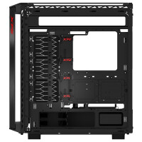 XPG BATTLECRUISER II ST Midi-Tower Schwarz, Midi Tower, PC, Schwarz, ATX, EATX, micro ATX, Mini-ITX, Edelstahl, Gaming