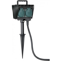 Brennenstuhl 1154450, Typ F, Schwarz, IP44, CE, 230 V, 16 A